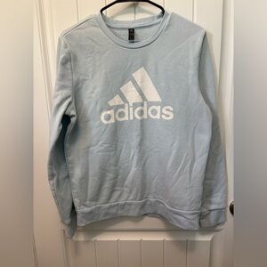Adidas Golf Light Blue Crewneck Sweater with logo. Size Medium.
